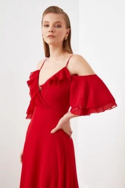 Trendyol Vrouwen Standaard Mouw Cache-coeur A-lijn Avond- & Galajurk -Trendsyol Winkel 800x1200 119