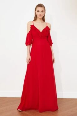 Trendyol Vrouwen Standaard Mouw Cache-coeur A-lijn Avond- & Galajurk -Trendsyol Winkel 800x1200 120