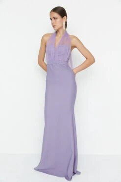 Trendyol Vrouwen Standaard Mouw Lieve Schat Meermin Avond- & Galajurk