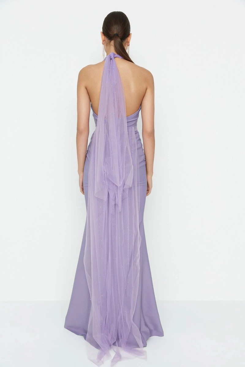 Trendyol Vrouwen Standaard Mouw Lieve Schat Meermin Avond- & Galajurk 8 Trendyol Vrouwen Standaard Mouw Lieve Schat Meermin Avond- & Galajurk - Afbeelding 6