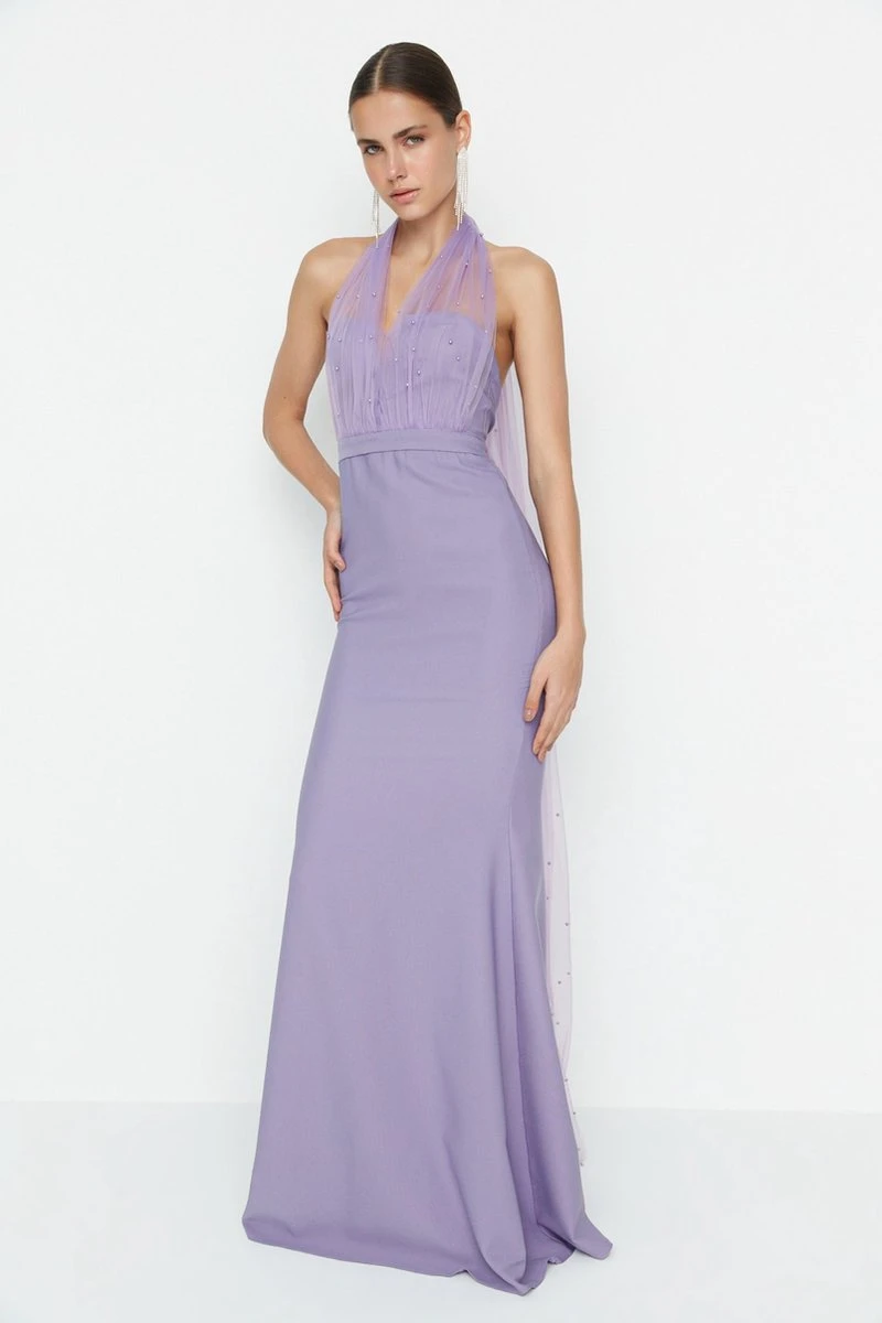 Trendyol Vrouwen Standaard Mouw Lieve Schat Meermin Avond- & Galajurk 9 Trendyol Vrouwen Standaard Mouw Lieve Schat Meermin Avond- & Galajurk - Afbeelding 7