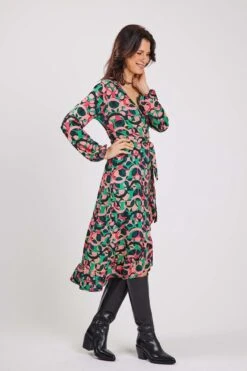 DIDI Dames Jersey Dress Jiva In Pink With Circle Of Life Print Maat 42 -Trendsyol Winkel 800x1200 143