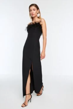 Trendyol Vrouwen Standaard Mouw Strapless Bodycon Avond- & Galajurk -Trendsyol Winkel 800x1200 147