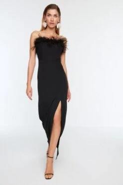Trendyol Vrouwen Standaard Mouw Strapless Bodycon Avond- & Galajurk -Trendsyol Winkel 800x1200 149