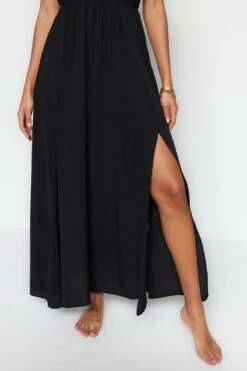 Trendyol Vrouwen Standaard Mouw V-hals Basis Jurk -Trendsyol Winkel 800x1200 177