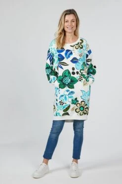 DIDI Dames Sweat Dress Lou Met Off-white Eyecandy Print Maat 40 -Trendsyol Winkel 800x1200 181