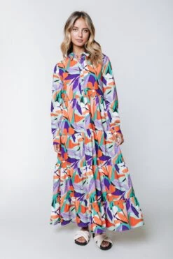 Colourful Rebel Vianne Big Flower Maxi Dress- Maat XL