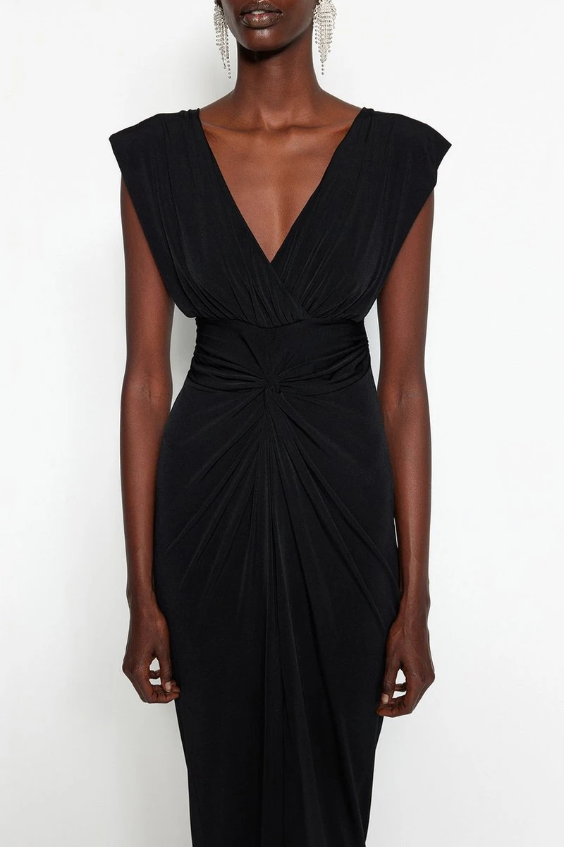 Trendyol Vrouwen Standaard Mouw V-hals Verschuiving Avond- & Galajurk 7 Trendyol Vrouwen Standaard Mouw V-hals Verschuiving Avond- & Galajurk - Afbeelding 5