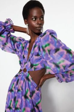 Trendyol Vrouwen Standaard Mouw V-hals A-lijn Avond- & Galajurk 22 Trendyol Vrouwen Standaard Mouw V-hals A-lijn Avond- & Galajurk -Trendsyol Winkel 800x1200 217