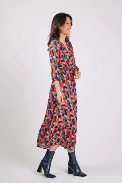 DIDI Dames Dress Querida In Darkblue With Red Artist Print Maat 42 11 DIDI Dames Dress Querida In Darkblue With Red Artist Print Maat 42 -Trendsyol Winkel 800x1200 229