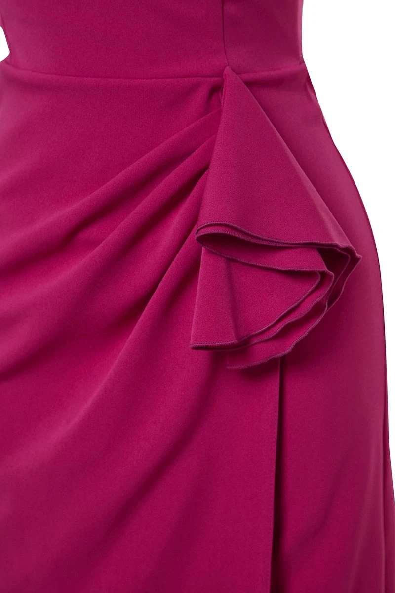 Trendyol Vrouwen Een Schouder Carmen Kraag Verschuiving Avond- & Galajurk 5 Trendyol Vrouwen Een Schouder Carmen Kraag Verschuiving Avond- & Galajurk - Afbeelding 3