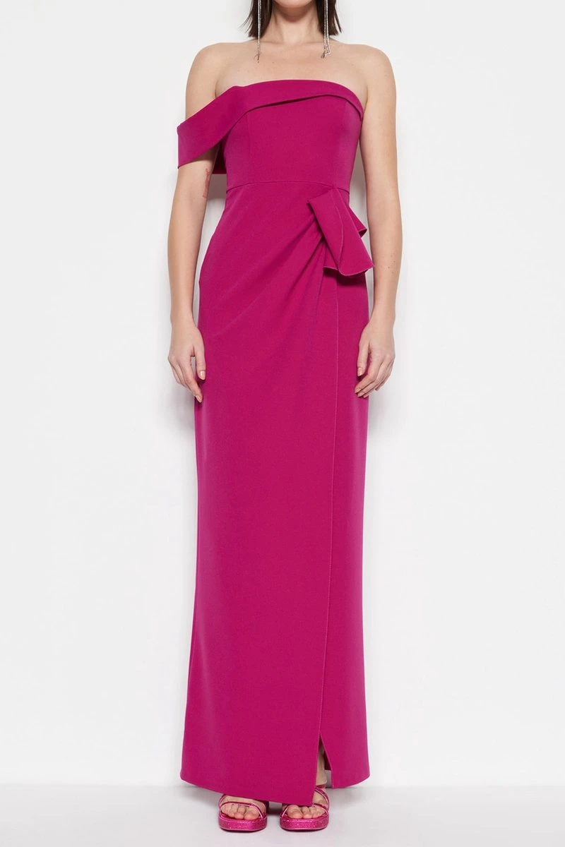 Trendyol Vrouwen Een Schouder Carmen Kraag Verschuiving Avond- & Galajurk 9 Trendyol Vrouwen Een Schouder Carmen Kraag Verschuiving Avond- & Galajurk - Afbeelding 7