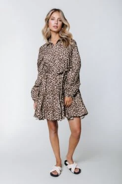 Colourful Rebel Minon Leopard Mini Dress- Maat XL