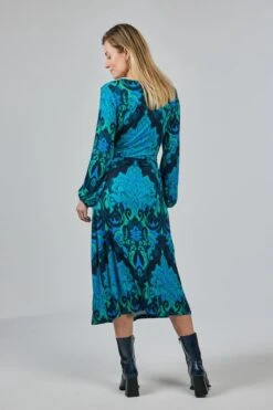 DIDI Dames Wrapp Dress Tiara In Darkblue With Heritage Print Maat 48 -Trendsyol Winkel 800x1200 279