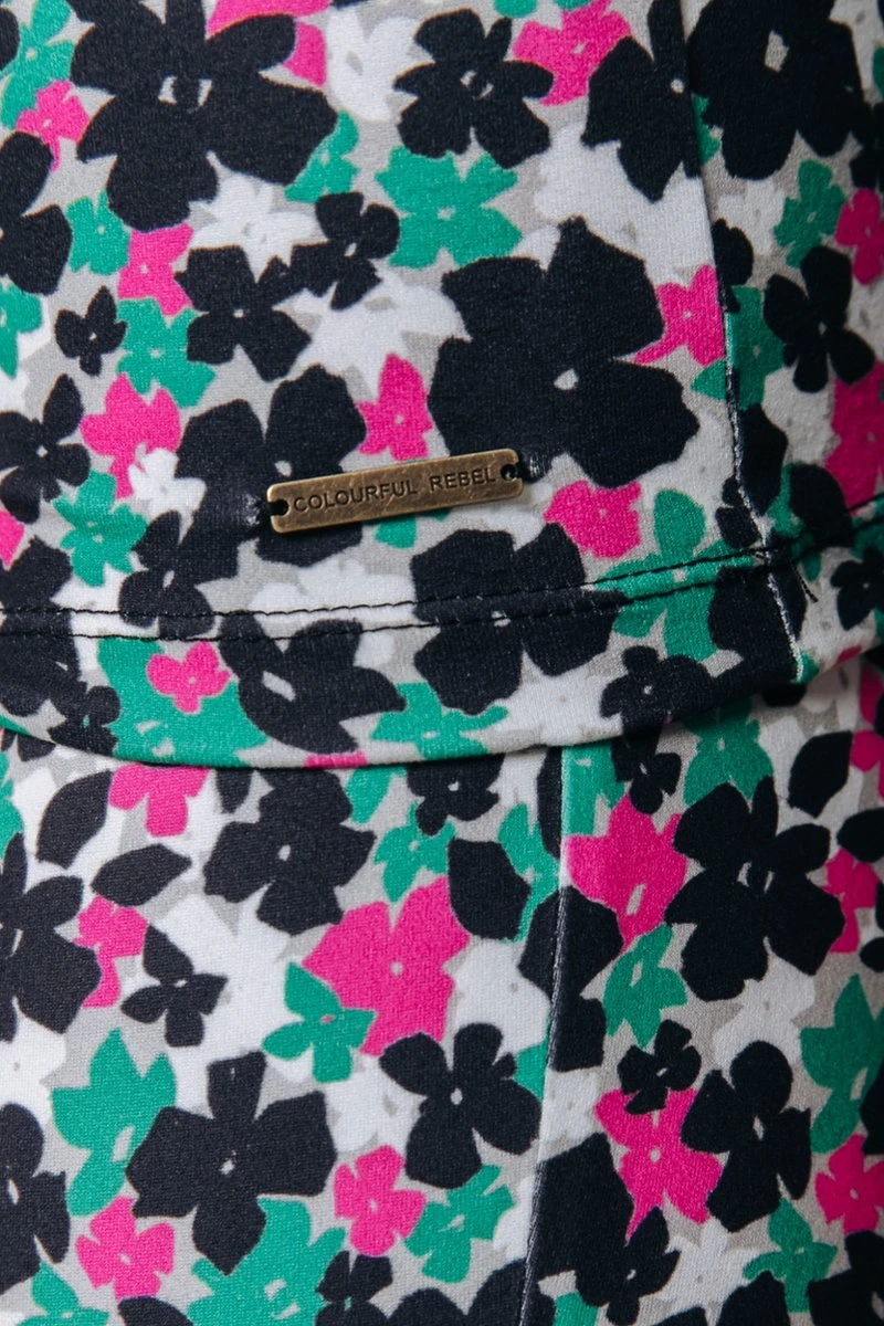 Colourful Rebel Neyo Cute Flower Peached Turtleneck Top - L 10 Colourful Rebel Neyo Cute Flower Peached Turtleneck Top - L - Afbeelding 9