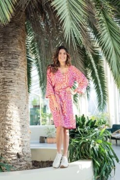 ZOSO 231 Leonie Fantasy Fabric Printed Dress Sand/Pink 13 ZOSO 231 Leonie Fantasy Fabric Printed Dress Sand/Pink -Trendsyol Winkel 800x1200 34