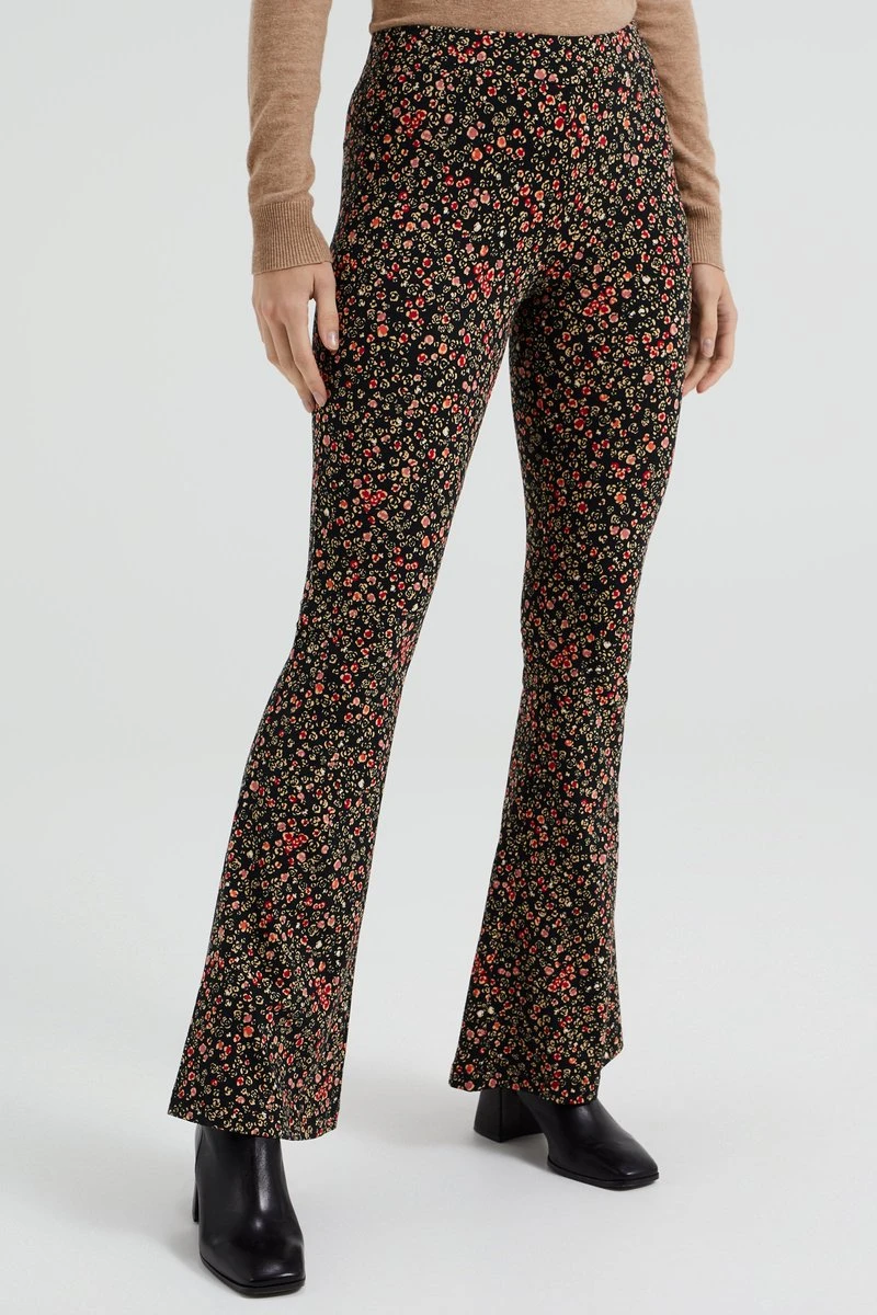 WE Fashion Meisjes Flared Legging Met Dessin 5 WE Fashion Meisjes Flared Legging Met Dessin - Afbeelding 3