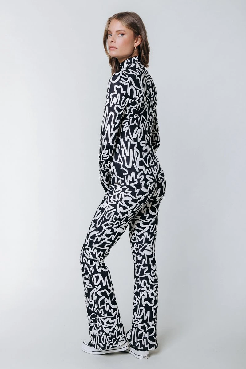 Colourful Rebel Marker Peached Extra Flare Pants - XL 4 Colourful Rebel Marker Peached Extra Flare Pants - XL - Afbeelding 2