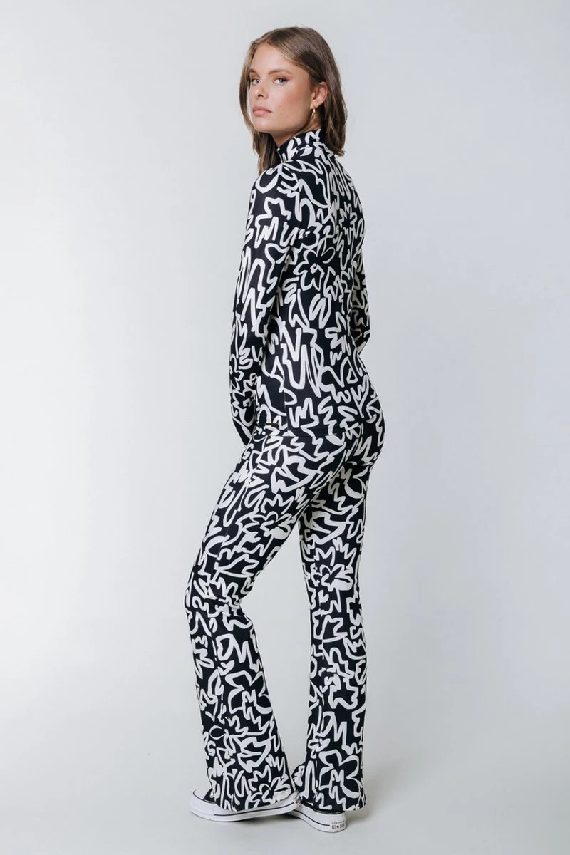 Colourful Rebel Marker Peached Extra Flare Pants - L 10 Colourful Rebel Marker Peached Extra Flare Pants - L - Afbeelding 8