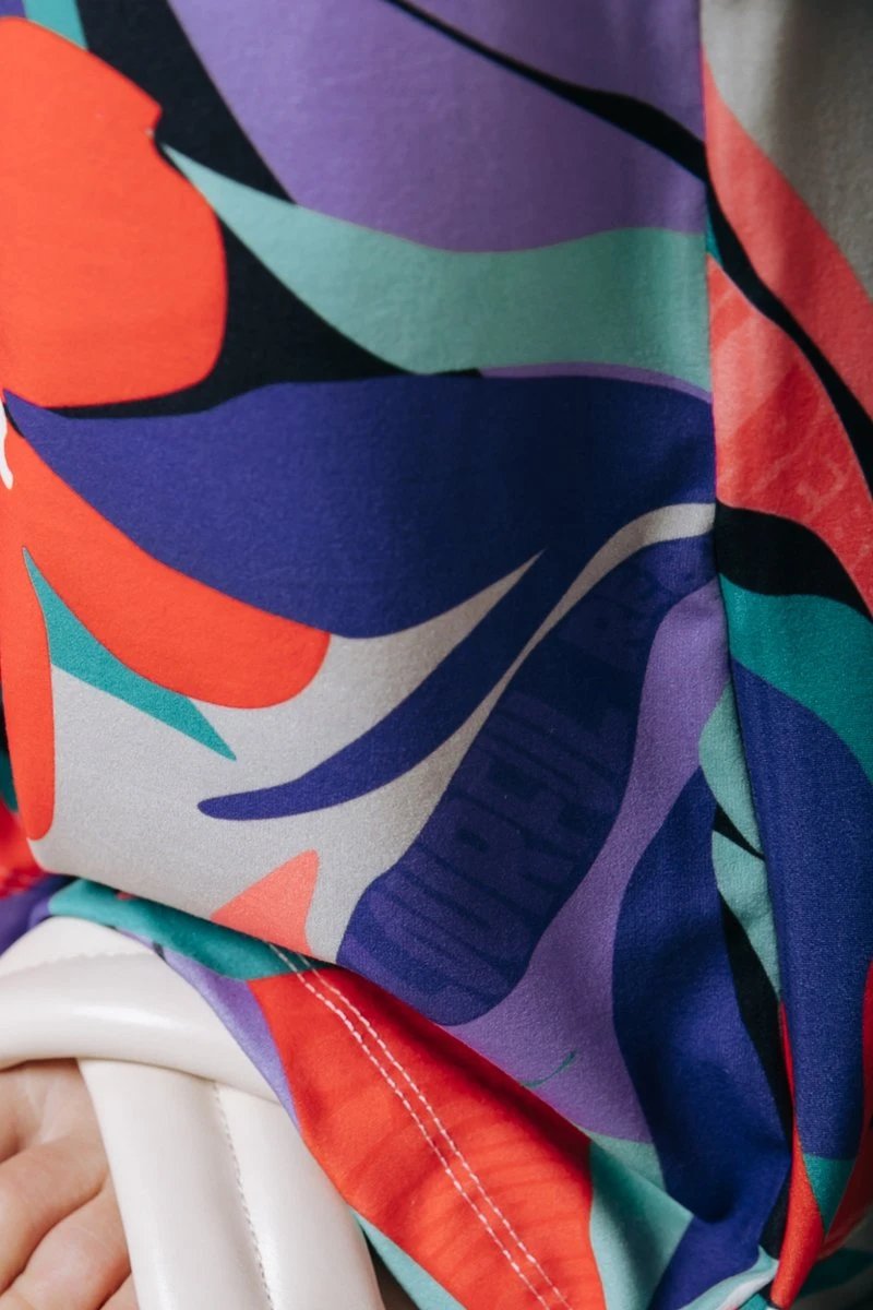 Colourful Rebel Big Flower Peached Flare Pants - L 4 Colourful Rebel Big Flower Peached Flare Pants - L - Afbeelding 2