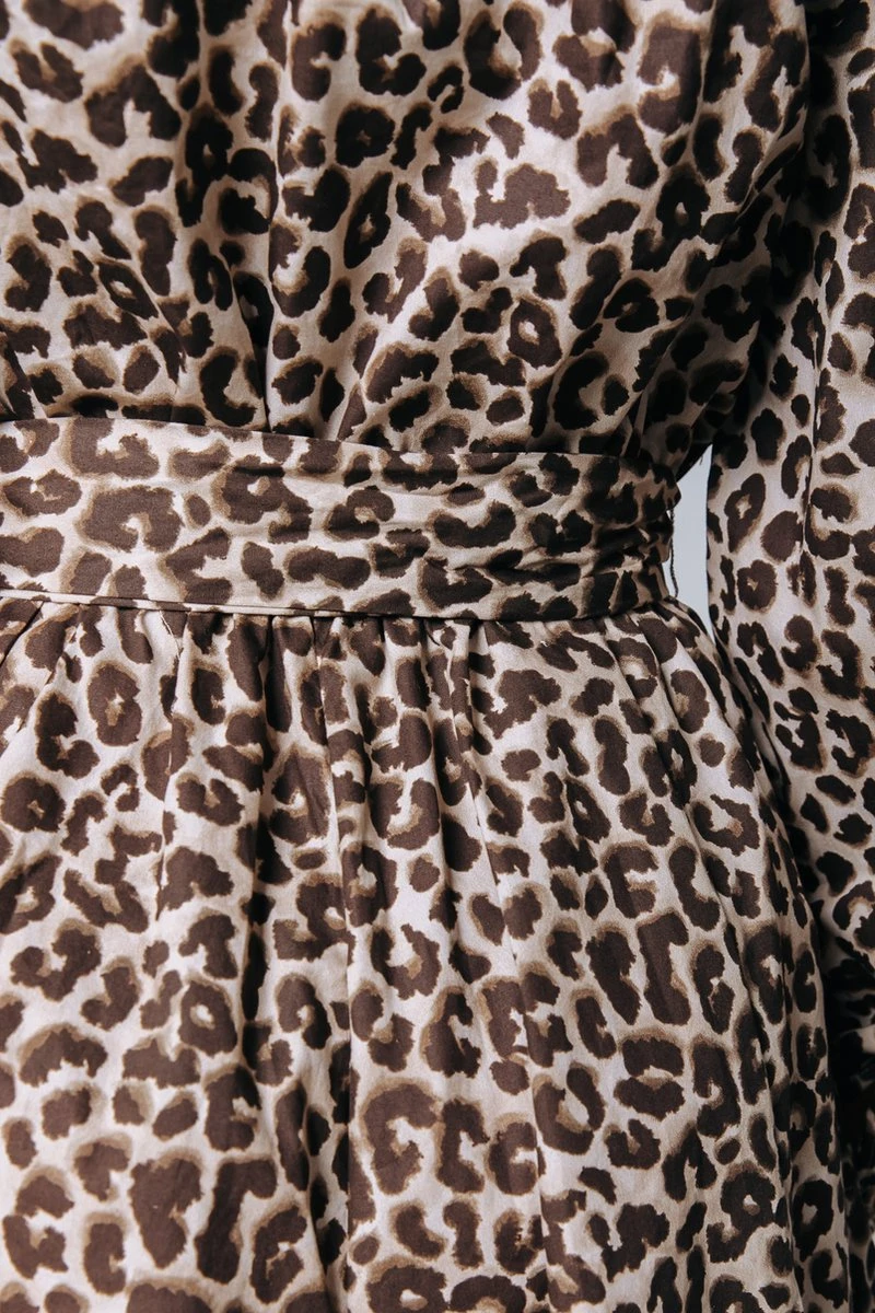 Colourful Rebel Minon Leopard Mini Dress- Maat S 5 Colourful Rebel Minon Leopard Mini Dress- Maat S - Afbeelding 3