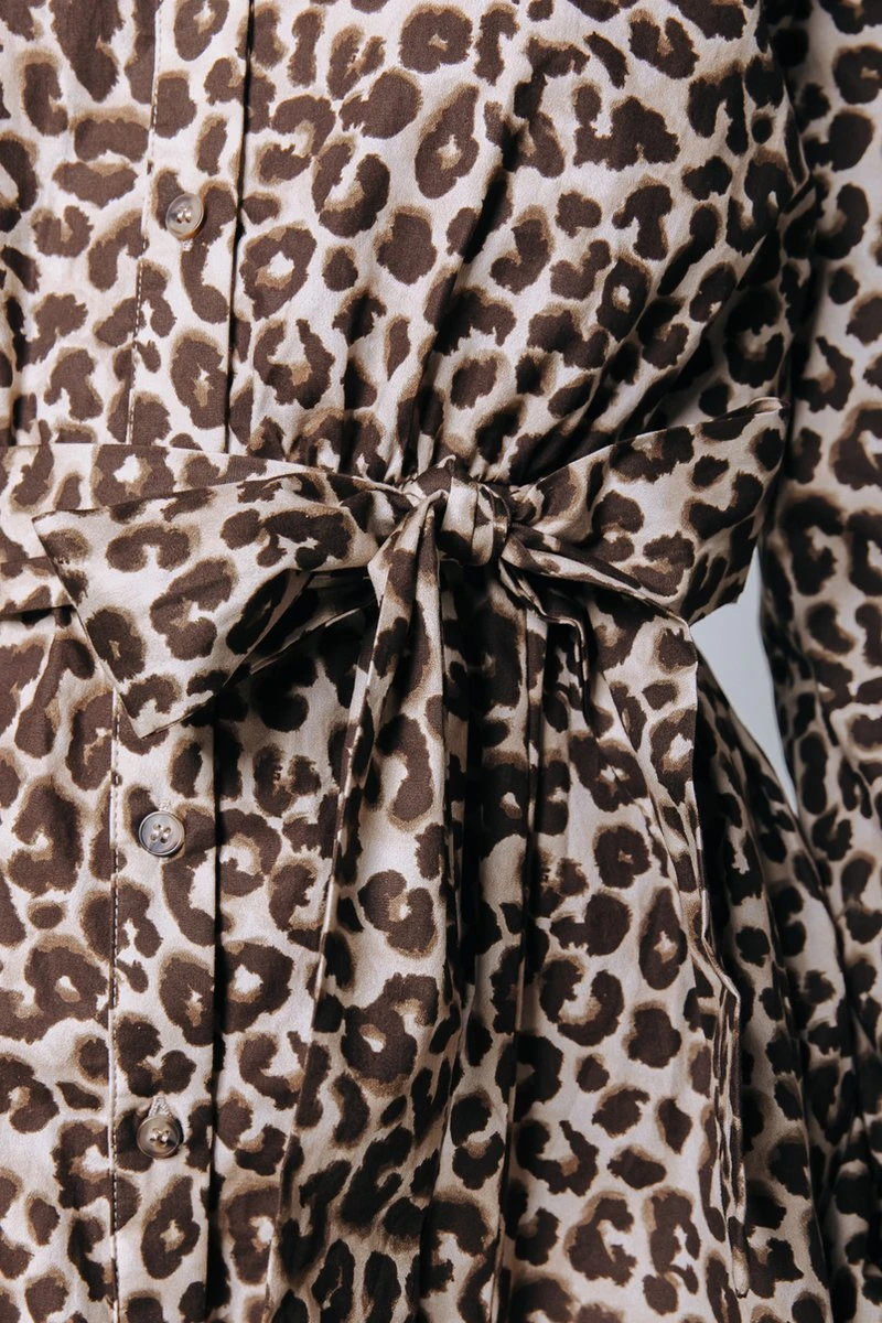 Colourful Rebel Minon Leopard Mini Dress- Maat S 6 Colourful Rebel Minon Leopard Mini Dress- Maat S - Afbeelding 4