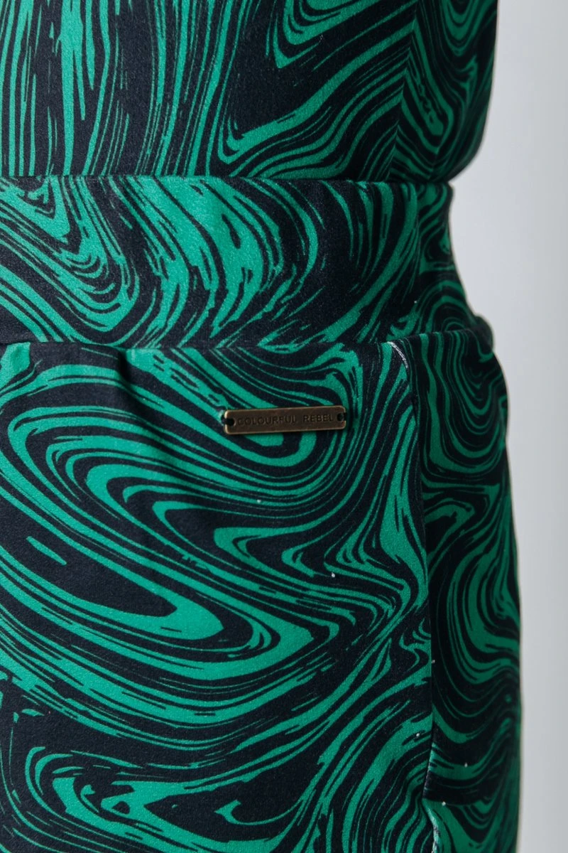 Colourful Rebel Liquid Paint Peached Extra Flare Pants - XS 4 Colourful Rebel Liquid Paint Peached Extra Flare Pants - XS - Afbeelding 2