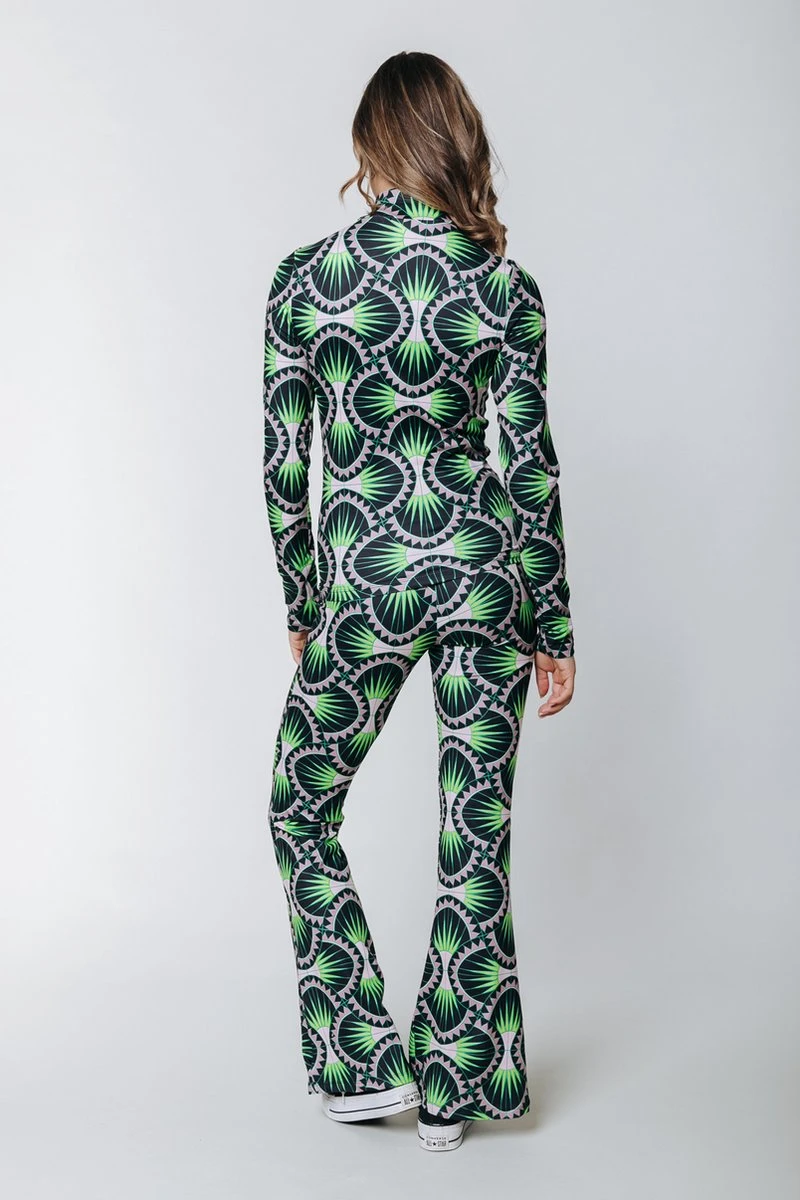 Colourful Rebel Graphic Peached Extra Flare Pants - S 3 Colourful Rebel Graphic Peached Extra Flare Pants - S - Afbeelding 2