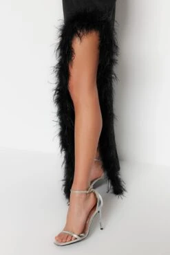 Trendyol Vrouwen Standaard Mouw Vierkante Kraag Verschuiving Avond- & Galajurk -Trendsyol Winkel 800x1200 539