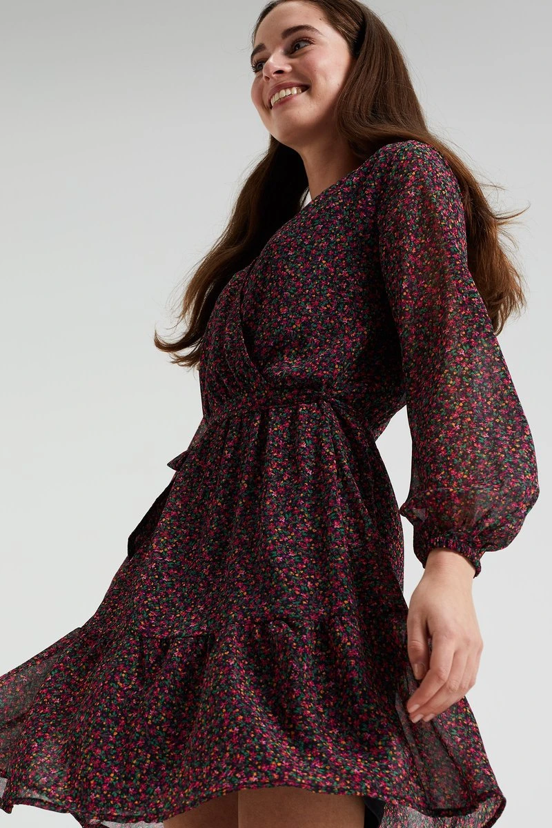 WE Fashion Dames Jurk Met Dessin 4 WE Fashion Dames Jurk Met Dessin - Afbeelding 2