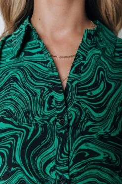 Colourful Rebel Sacha Liquid Paint Mini Shirt Dress - S -Trendsyol Winkel 800x1200 555