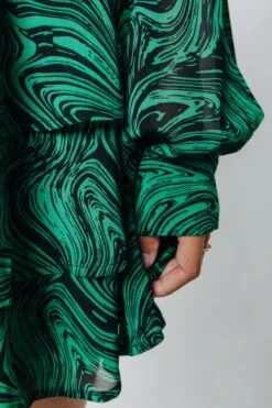 Colourful Rebel Sacha Liquid Paint Mini Shirt Dress - S -Trendsyol Winkel 800x1200 557