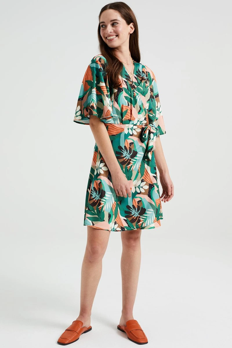 WE Fashion Dames Overslagjurk 5 WE Fashion Dames Overslagjurk - Afbeelding 3