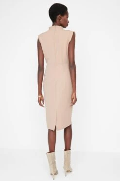 Trendyol Vrouwen Standaard Mouw Staande Kraag Basis Jurk -Trendsyol Winkel 800x1200 600