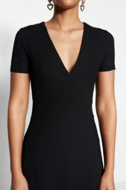 Trendyol Vrouwen Standaard Mouw Cache-coeur A-lijn Jurk -Trendsyol Winkel 800x1200 612