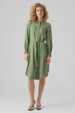 Vero Moda Jurk Vmsara Ls Calf Shirt Dress Wvn 10282451 Reseda/sara Dames Maat - XL 10 Vero Moda Jurk Vmsara Ls Calf Shirt Dress Wvn 10282451 Reseda/sara Dames Maat - XL -Trendsyol Winkel 800x1200 615