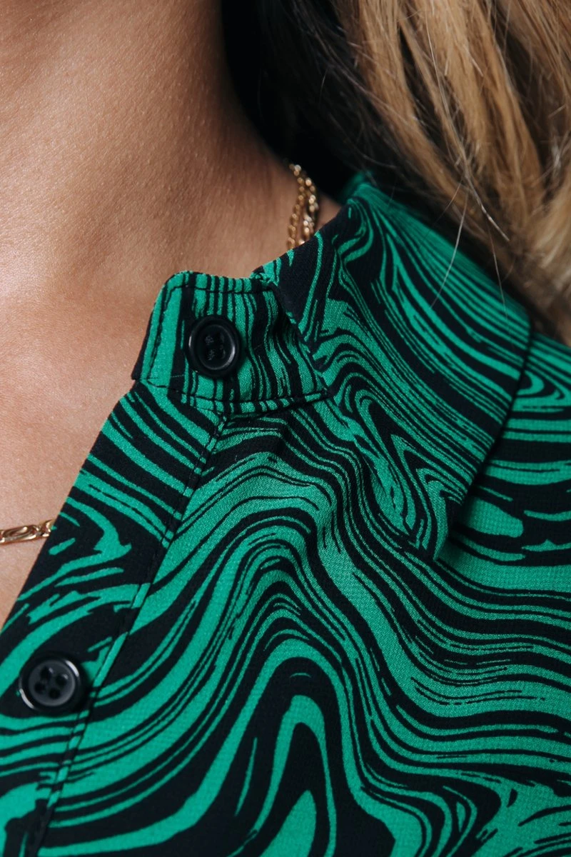 Colourful Rebel Sacha Liquid Paint Mini Shirt Dress - M 7 Colourful Rebel Sacha Liquid Paint Mini Shirt Dress - M - Afbeelding 5