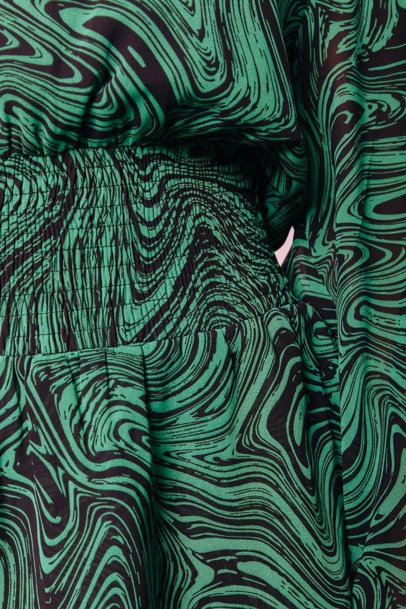 Colourful Rebel Sacha Liquid Paint Mini Shirt Dress - M 8 Colourful Rebel Sacha Liquid Paint Mini Shirt Dress - M - Afbeelding 6