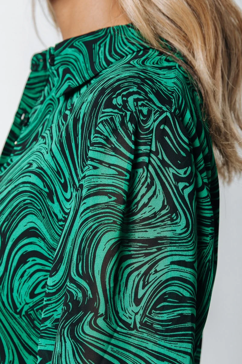 Colourful Rebel Sacha Liquid Paint Mini Shirt Dress - M 9 Colourful Rebel Sacha Liquid Paint Mini Shirt Dress - M - Afbeelding 7