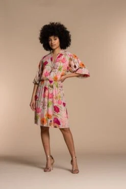 Geisha Dress 37137-20 Sand/Pink Combi 31 Geisha Dress 37137-20 Sand/Pink Combi -Trendsyol Winkel 800x1200 631