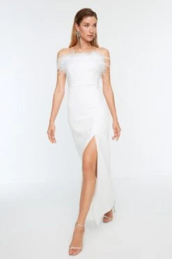 Trendyol Vrouwen Standaard Mouw Strapless Bodycon Avond- & Galajurk -Trendsyol Winkel 800x1200 96