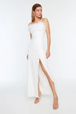 Trendyol Vrouwen Standaard Mouw Strapless Bodycon Avond- & Galajurk -Trendsyol Winkel 800x1200 99