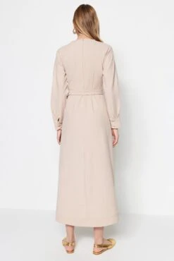 Trendyol Vrouwen Standaard Mouw Ronde Hals A-lijn Jurk -Trendsyol Winkel 802x1200 3