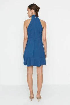 Trendyol Vrouwen Standaard Mouw Halternek A-lijn Jurk -Trendsyol Winkel 804x1200 4