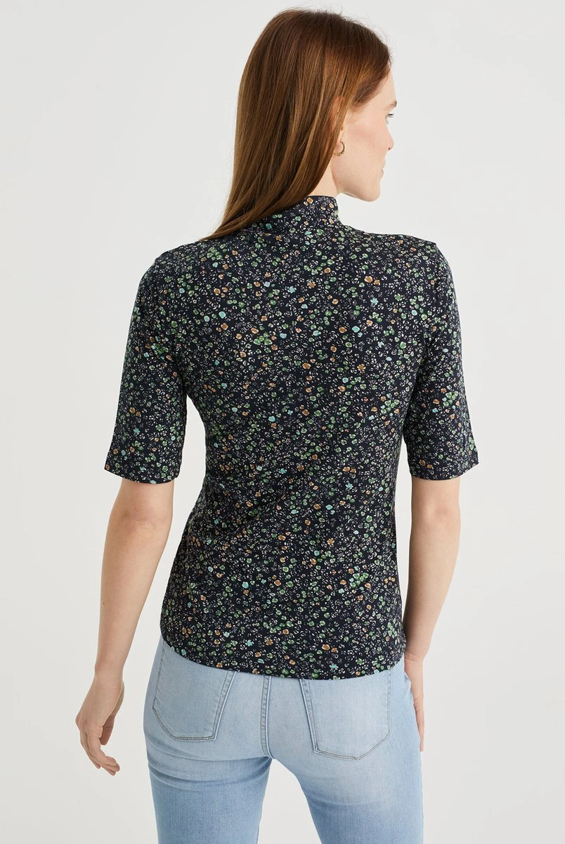 WE Fashion Dames Nauwsluitend T-shirt 6 WE Fashion Dames Nauwsluitend T-shirt - Afbeelding 5