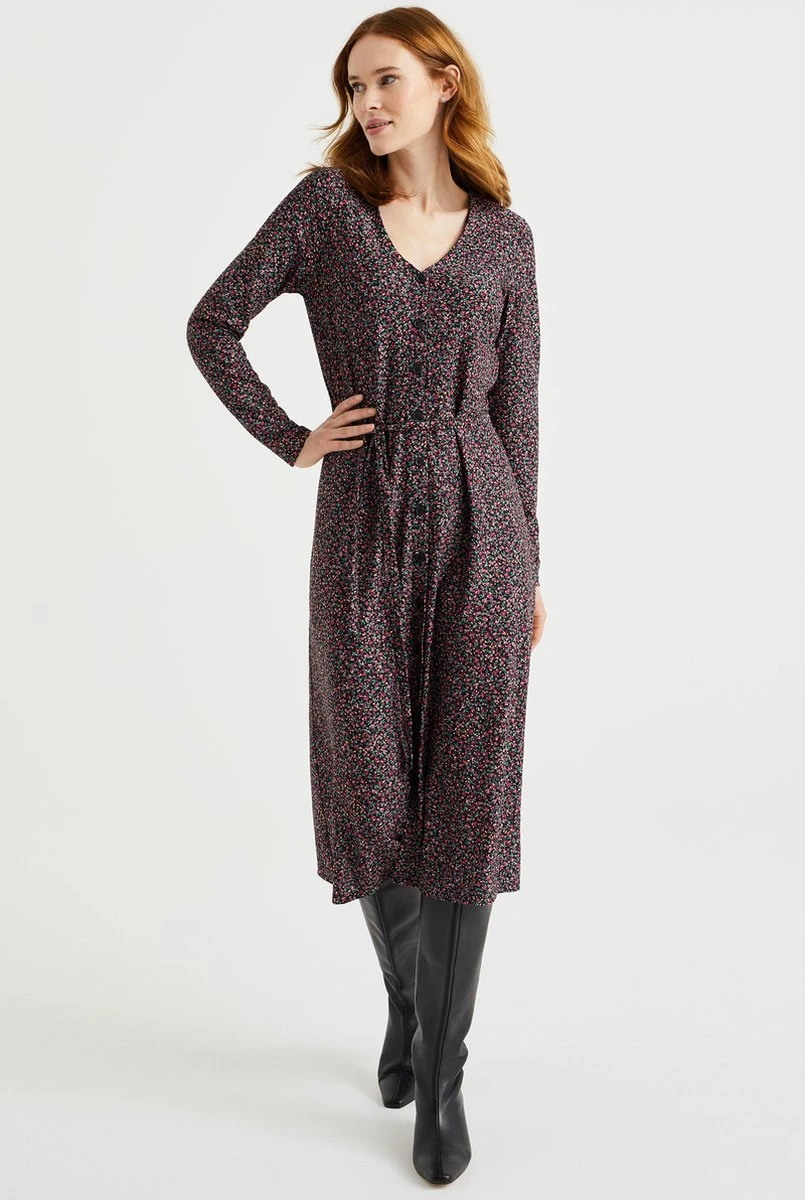 WE Fashion Dames Jurk Met Dessin 4 WE Fashion Dames Jurk Met Dessin - Afbeelding 2