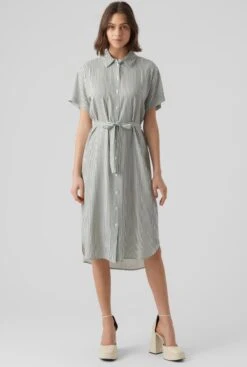 VERO MODA VMBUMPY SS CALF SHIRT DRESS NOOS Dames Jurk - Maat XS -Trendsyol Winkel 807x1200