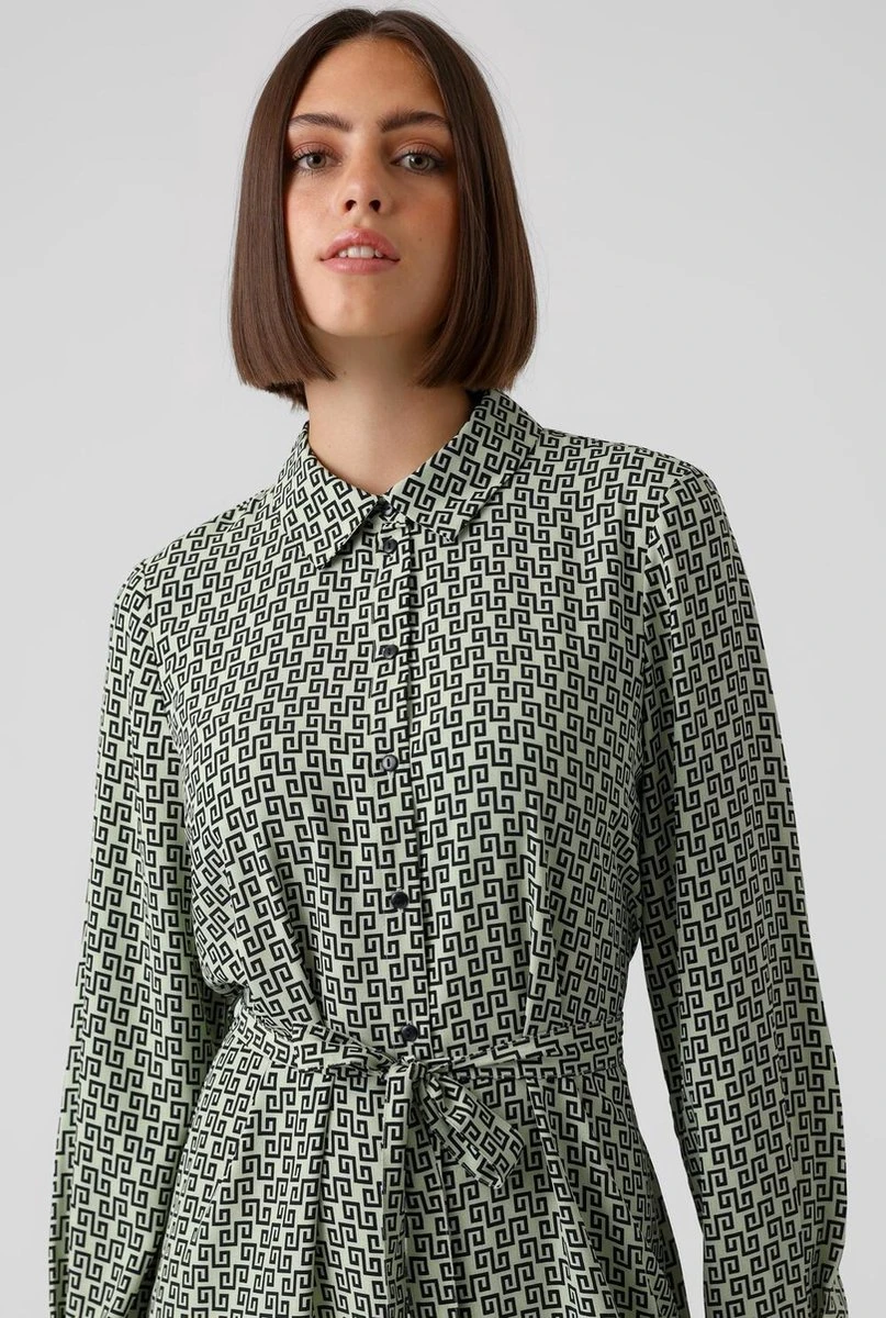 Vero Moda Jurk Vmnya Catch Ls Calf Shirt Dress Wvn 10282293 Reseda/nora Dames Maat - XL 6 Vero Moda Jurk Vmnya Catch Ls Calf Shirt Dress Wvn 10282293 Reseda/nora Dames Maat - XL - Afbeelding 4