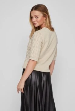 Vila - 14081277 - VICHAO O-NECK 2/4 CABLE KNIT TOP/SU -Trendsyol Winkel 810x1200 5