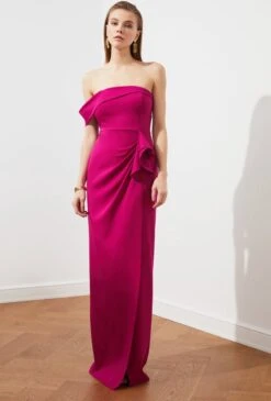 Trendyol Vrouwen Een Schouder Carmen Kraag Verschuiving Avond- & Galajurk 33 Trendyol Vrouwen Een Schouder Carmen Kraag Verschuiving Avond- & Galajurk -Trendsyol Winkel 813x1200 7